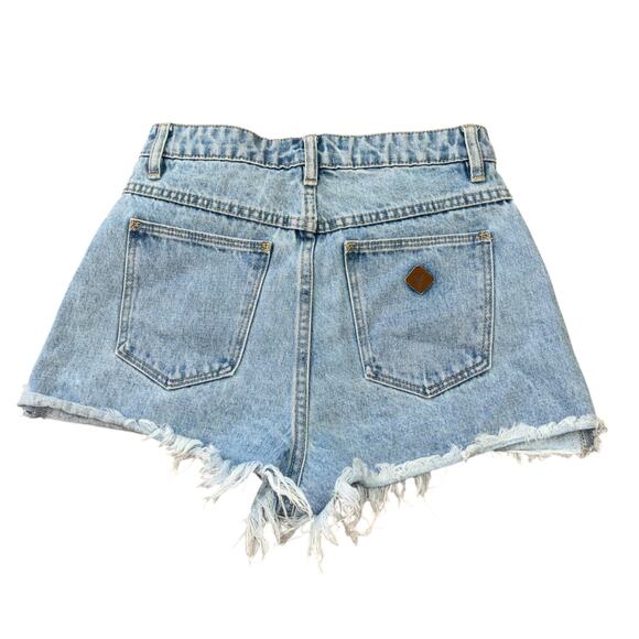 A Brand Jeans Pants - Abrand Jeans Cut Off Denim Western Blue Jean Shorts Womens 26 Micro Mini Western